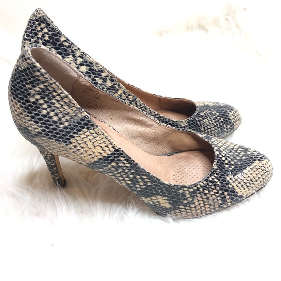 Corso Como snake print round toe heels - Picture 3 of 8
